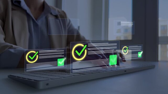 Quality certification service and standardization.Quality assurance document management technology standards and ISO.Digital checklist management for business certification and quality assurance.	
