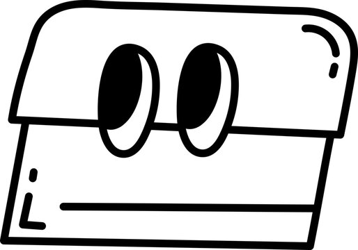 Cute bread slicer cartoon