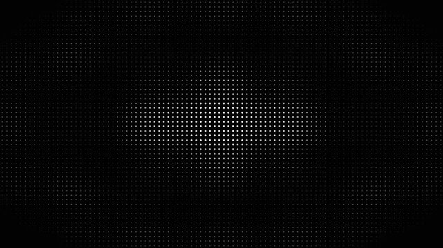 Glowing digital dot grid pattern on a dark background