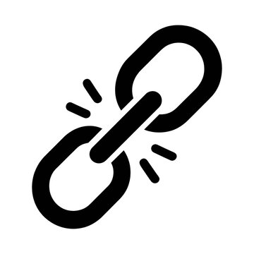 PNG Broken link icon illustration.