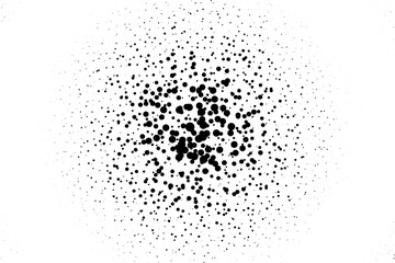 Obraz premium Abstract black halftone dot burst background