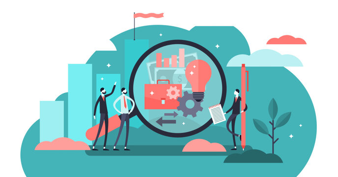 Business transparency illustration, transparent background. Flat tiny honest ethics person concept. Simple and creative symbol for information sharing, financial clarity.