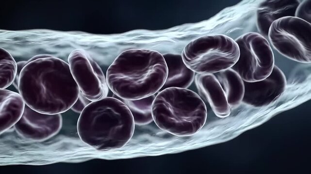 Deoxygenated red blood cell capillary and lung hypoxia
