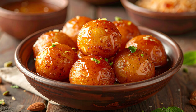 Delicious Sweet Indian Gulab Jamun