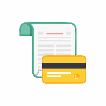 Credit Card and Receipt Icon
