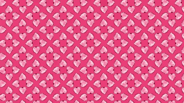 Hand Drawn Hearts Background Animation Loop