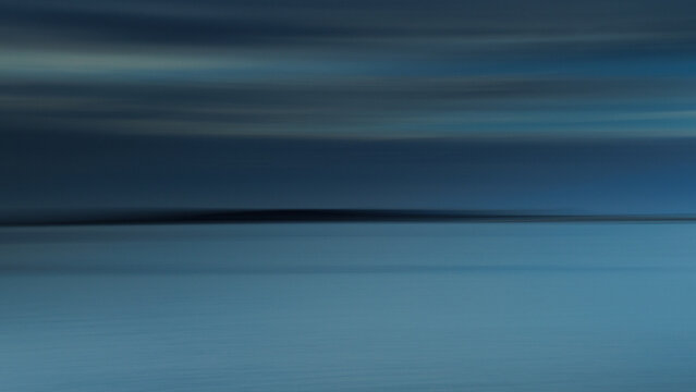 Blue hour at the ocean's edge