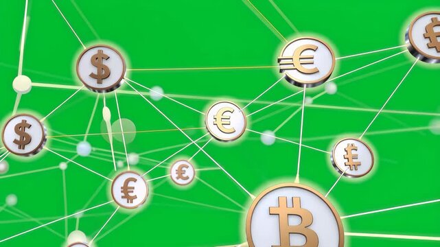 Global Financial Connectivity Network Illustration