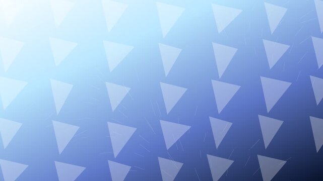 Abstract blue gradient background with white triangles