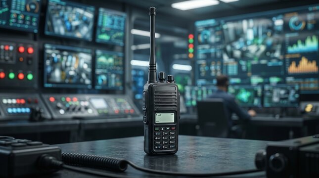 Professional communication radio device isolated in an industrial control center environment
