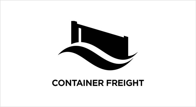 Container Freight Shipping Logistics Symbol.