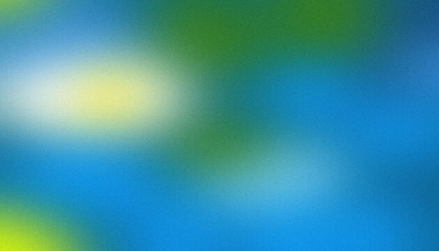 Abstract Blue Green Gradient Background. Soft Blurred Color Flow. Vibrant Light Blend Texture. Fresh Wallpaper Design