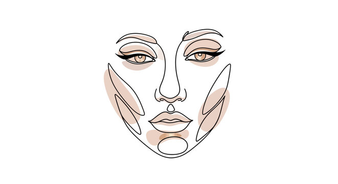 Face Makeup Application Beauty Concept.
