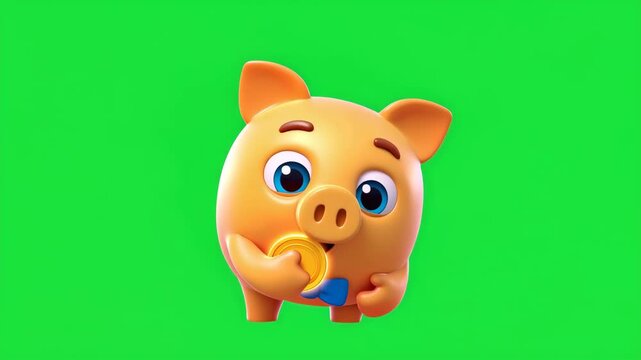 Smart Saving Piggy Bank Illustration