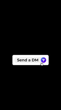 4 Vertical Direct Message Buttons - Send a DM, Message Me - Alpha Channel 4K. Features click interaction and messaging icon.