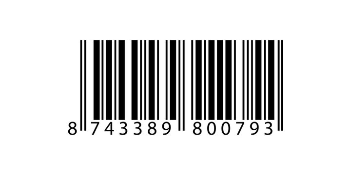 Barcode Isolated on White Background png Illustration