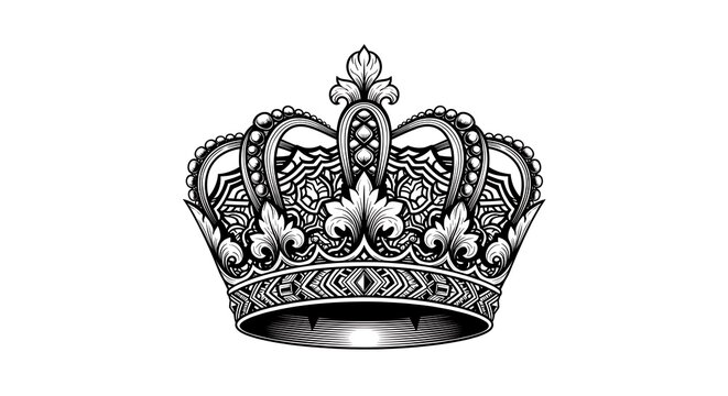 Ornate crown with floral details