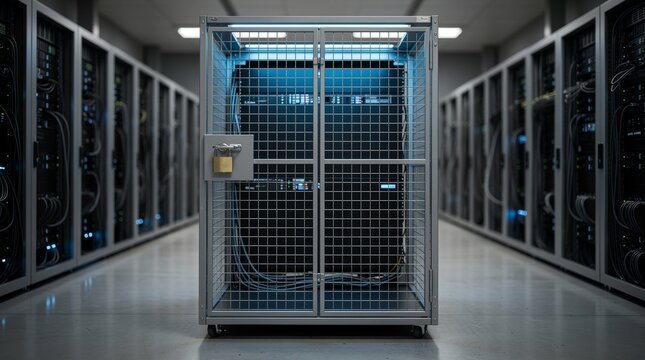 Secured Server Cage in a Modern Data Center
