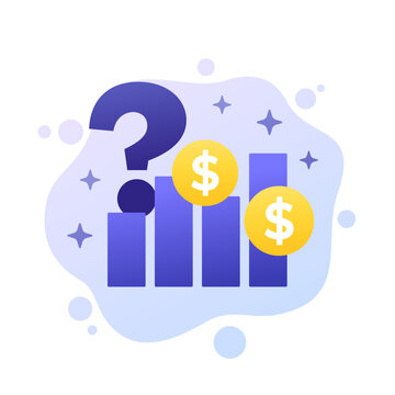 hidden costs graph vector illustration