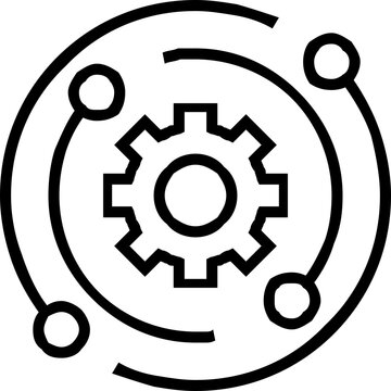 Illustration image of System icon free icon isolated on white background