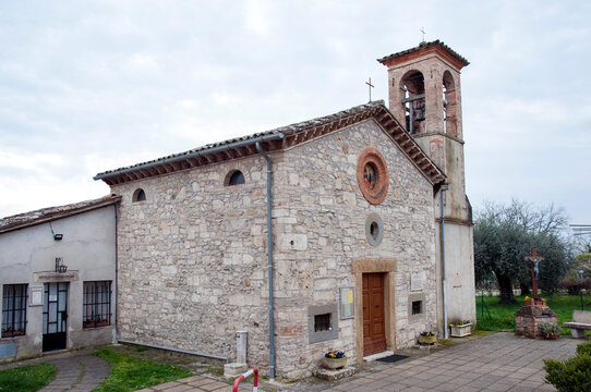 16th-century Church of Madonna delle Grazie, original nucleus of the Sanctuary of Collevalenza, Todi, Italy. HORIZONTAL