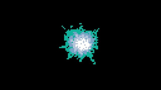 Pixel Art Ring Explosion Effect Loop. This animated explosion ring asset works perfectly for Indie game development, game effects, Retro arcade, shooters, RPG magic effects, Combat hit animation