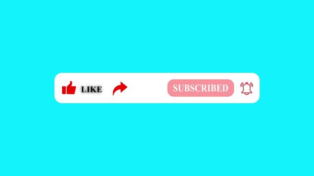 like comment subscribes and share animation. YouTube Subscribe, 4k video animation.