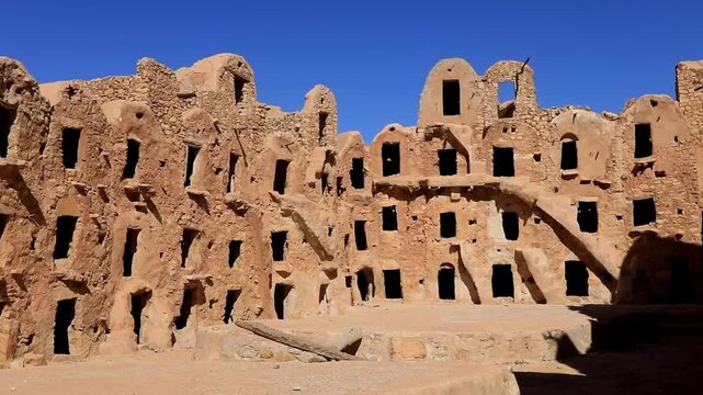 Ksar Ouled Soltane Ancient Berber Granary in Southern Tunisia Desert Architecture