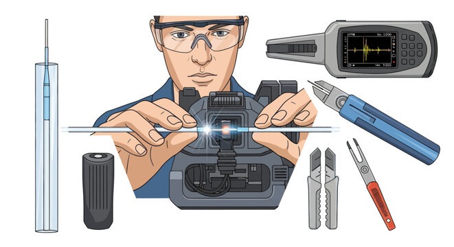 Fiber Optic Fusion Splicing Technician and Tool Set