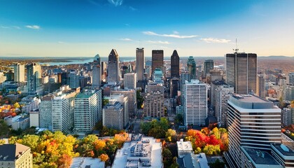 Fototapeta premium aerial view of montreal quebec canada
