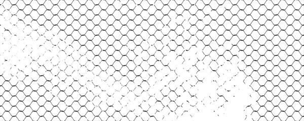 Abstract Grunge Wire Mesh Pattern Background, Distressed Metal Net Texture with Diagonal Lines © Susilo
