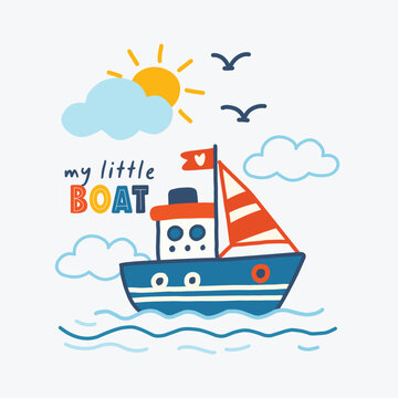 My Little Boat Illustration