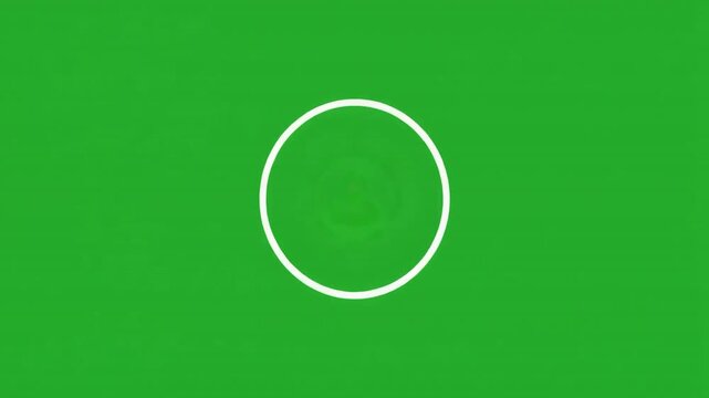 Animated user profile icon on a green screen background for video editing and motion graphics