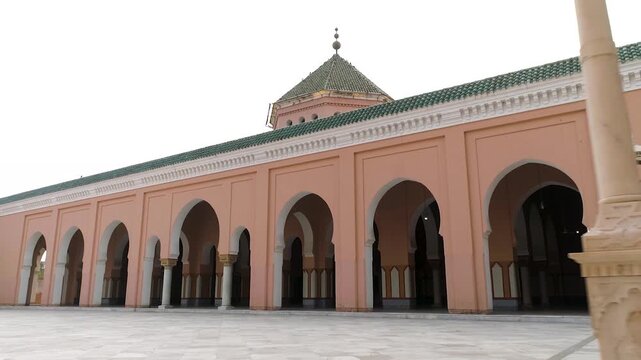 Cinematic establishing shot of the iconic Moorish style mosque in Kapurthala Punjab