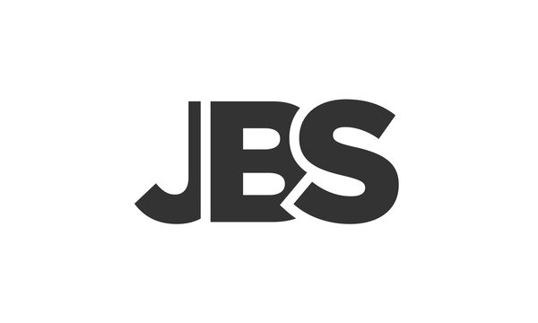 JBS logo design template with strong and modern bold text. Initial based vector logotype featuring simple and minimal typography. Trendy company identity.