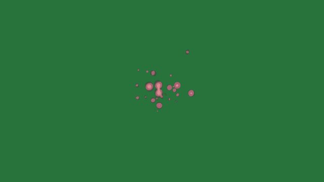 Bunch of pink flowers dots on it red dot border an image dog  depth movement creative cartoonish composition illustration