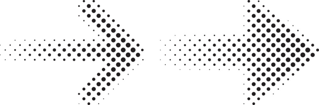 Halftone dots forming crosses on white background