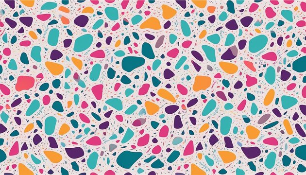 terrazzo pattern colorful seamless