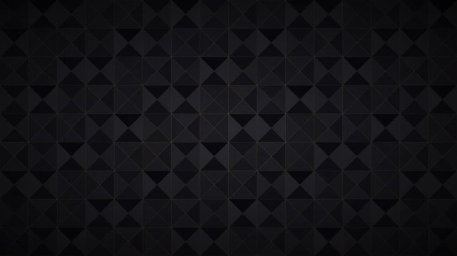 Dark geometric background with gold lines and triangle pattern