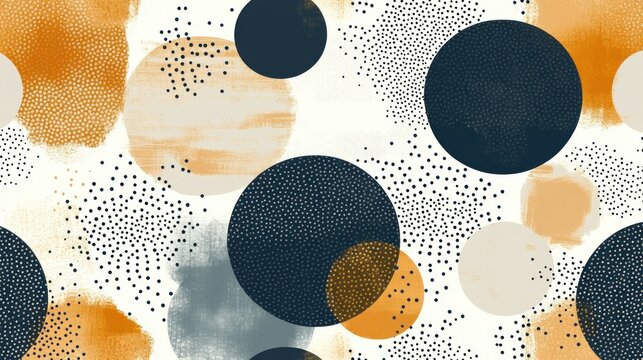 Colorful circles and dots blend beautifully showcasing artistic flair and creativity