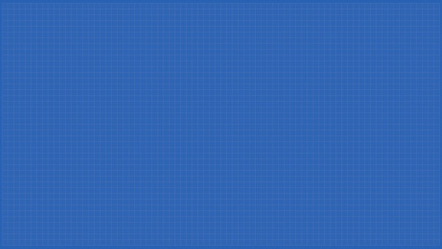 Drafting paper for engineering technical projections. isolated on blue background.