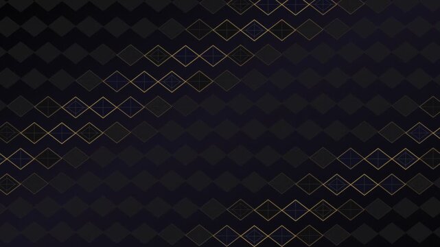Luxury gold geometric diamond pattern on dark background