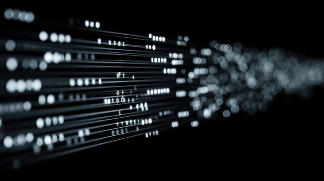 Abstract data flow concept with binary code