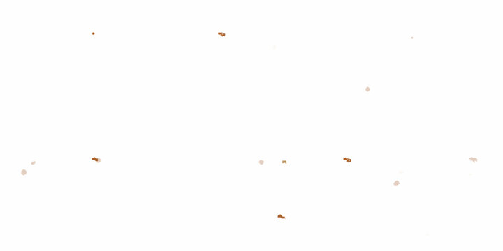 scattered gold confetti on white background pattern