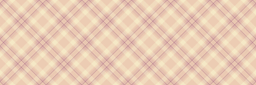 Form plaid check vector, open texture pattern seamless. Table cloth background fabric textile tartan in light and pink colors.