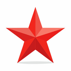 Obraz premium Red Star Icon