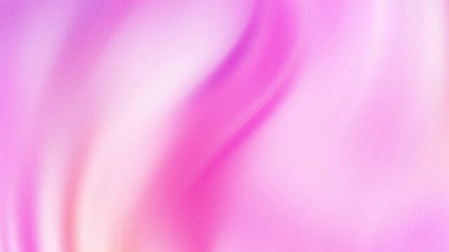 Abstract pink and white liquid wave background. Smooth fluid pastel gradient curves moving. Soft romantic light transitions in a seamless loop.