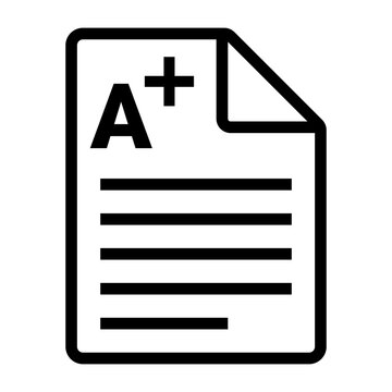 Exam A grade icon