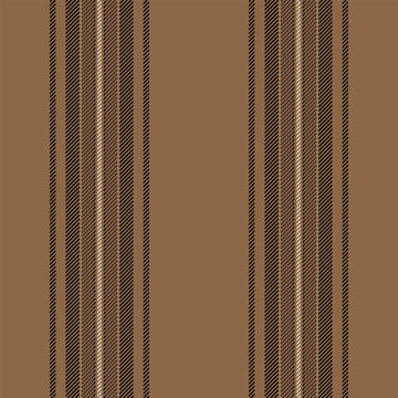 Sade background vector vertical, perfect seamless pattern fabric. Teil stripe texture textile lines in orange and black colors.