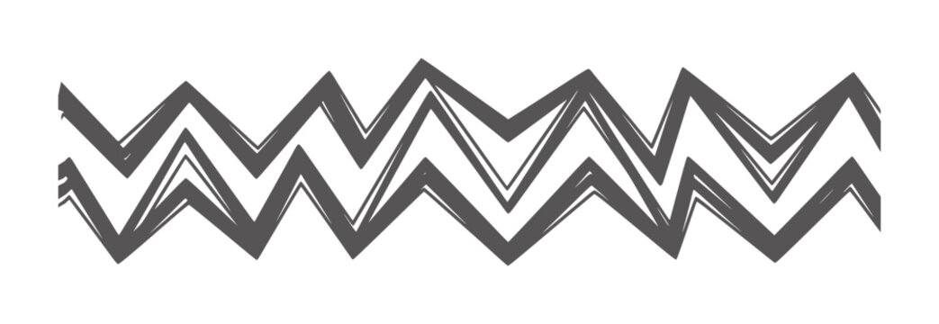 Dark gray jagged zigzag lines white pattern abstract